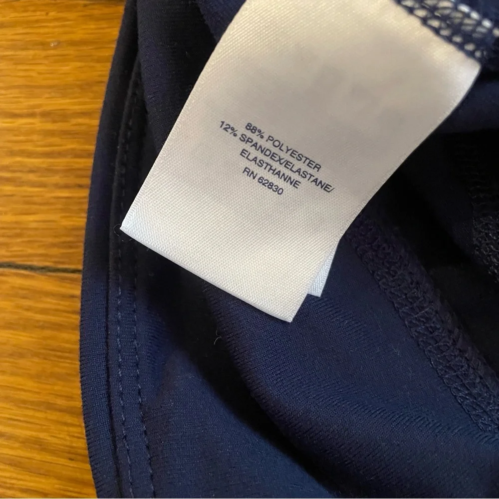 Land’s End Relaxed Navy Blue Biker Shorts with Waistband Pocket